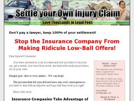Go to: Settle Your Own Injury Claim
