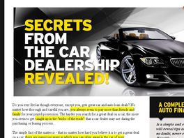 Go to: Complete Guide To Auto Financing - 50% Per Sale/upsell!