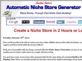 Go to: Jonathan Castro's Automatic Niche Store Generator