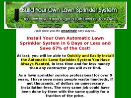 Go to: How To Build Auto Lawn Sprinklers.