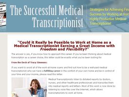 Go to: Successful Medical Transcriptionist -75% Commissions!