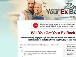 Go to: Bait Your Ex Back - Rocking 3.8% Conversions