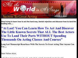 Go to: Secrets To Great Acting