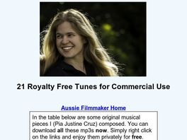 Go to: 21 Royalty Free Tunes For Commercial Use