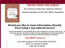 Go to: Notes From the Gurus