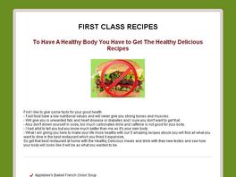 Go to: First Class Recipes