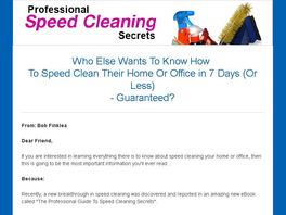 Go to: The Professional Guide To Speed Cleaning Secrets