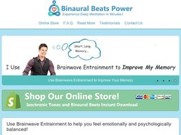 Go to: Audio For Meditation - Brainwave Entrainment Store