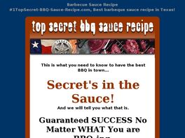 Go to: 1 Top-secret Bbq Sauce Recipe.