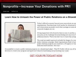 Go to: Nonprofit Public Relations Toolkit.