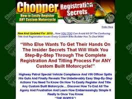 Go to: Chopper Registration Secrets.
