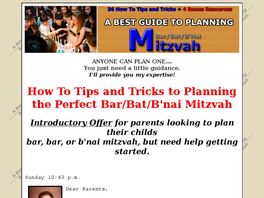 Go to: A Best Guide To Planning... Bar/Bat/Bnai Mitzvah