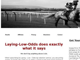 Go to: Don't Place Any Lay Bets Until You Have Read our Offer.