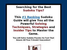 Go to: The Ultimate Sudoku Guide.