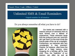 Go to: Unlimited SMS & Email Reminders