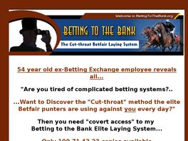 Go to: Betting To The Bank.