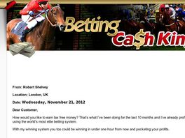 Go to: World's Number 1 Horse Betting System! Gives You Massive Earnings!!!