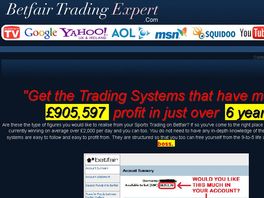 Go to: Betfair Trading Expert - 4 Systems For 1 Price - Great Conversions