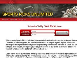 Go to: Sports Handicapping 75% Commission