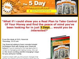 Go to: The 5-Day Financial Cure
