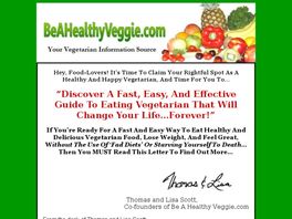 Go to: Easy Vegetarianism: Lose Weight And Feel Great In 4 Simple Steps!