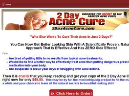 Go to: 2 Day Acne Cure