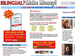 Go to: Bilingual? Make Money!