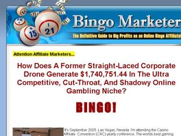 Go to: Online Bingo Affiliate Marketing