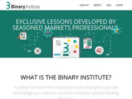Go to: The-binary-institute.com | Online Education Suite For Binary Options