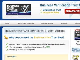 Go to: Businesschek Trust Seal