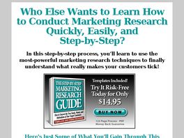 Go to: The Step-by-Step Marketing Research Guide.