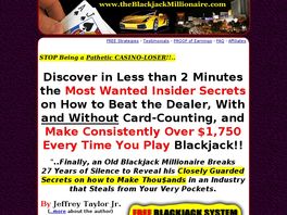 Go to: The Blackjack Millionaire - 100% Profits!!