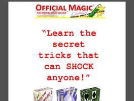 Go to: Magician Magic Secrets Revealed.