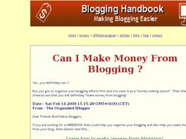 Go to: The Blogging And Freelancing Handbook