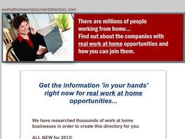 Go to: Work At Home Directory