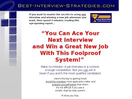 Go to: Job Interview Success System.