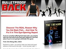 Go to: Back Pain... 80 % Of Adults Have It... This Is The Solution!