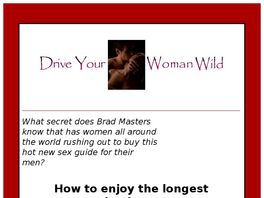 Go to: How To Drive Your Woman Wild - The Masters Method