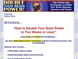 Go to: Double Your Brain Power!