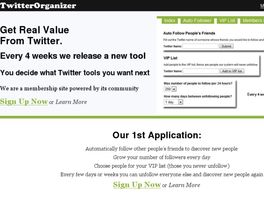 Go to: Twitter Organizer Membership - Earn A Commission For Each Rebill.
