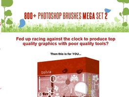 Go to: 800+ Photoshop Brushes Mega Set 2