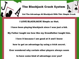 Go to: The Blackjack Crack System