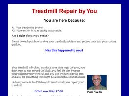 Go to: Save Money On Treadmill Repair