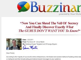 Go to: Brand New! Buzzinar ..::!!high Converting!!::..