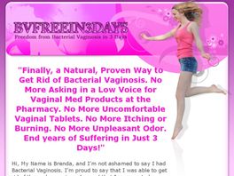 Go to: Bv Cure In 3 Days - Freedom From Bacterial Vaginosis In 3 Days