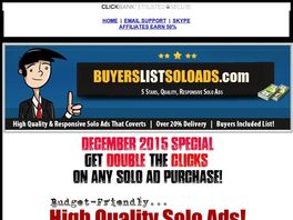 Go to: Buyerslistsoloads - Boost Traffic To Your Affiliate Link