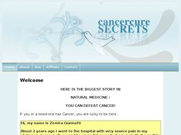Go to: Cancer Cure Secrets - (4th Ed