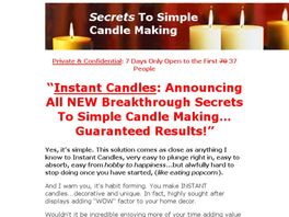Go to: Secrets To Simple Candle Making