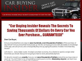 Go to: Car Buying Insider Spills Hidden Secrets Guaranteed To Save You