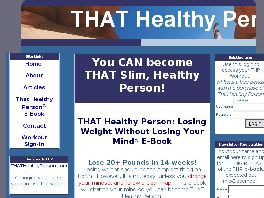 Go to: That Healthy Person.